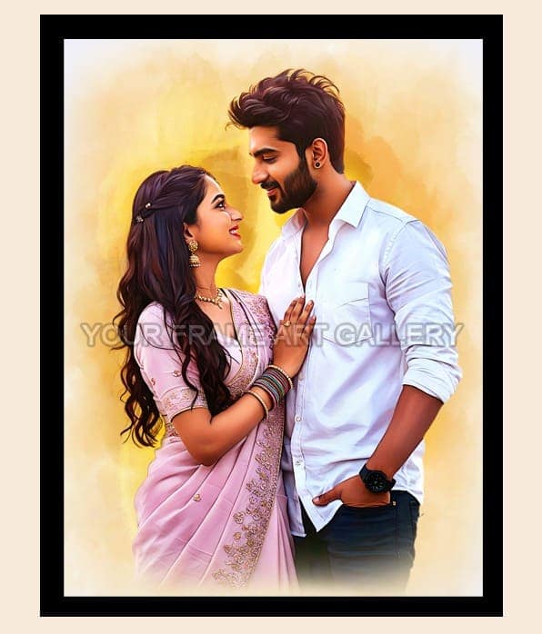 WhatsApp Image 2025-08-16 at 11.09.59 AM (1) Unique Wedding Gift for Couple - Custom Digital Art Frame - Image 1