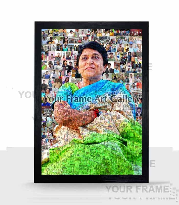 photo-mosaic-collage-1 Personalized Photo Mosaic Frame - Custom Mosaic Collage - Image 1