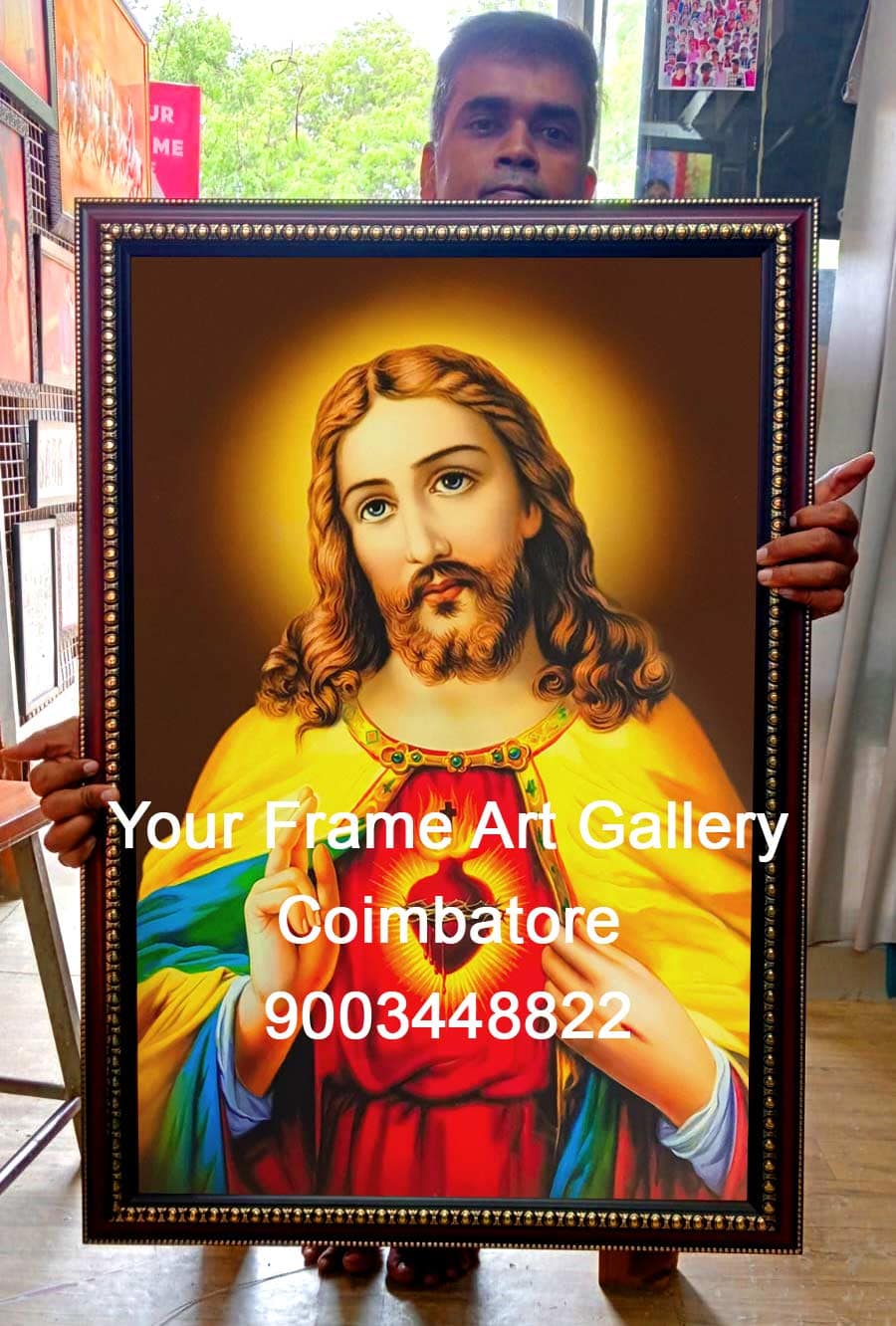 jesus-photo-frame Sacred Heart Jesus Christ Picture Frame - Image 1